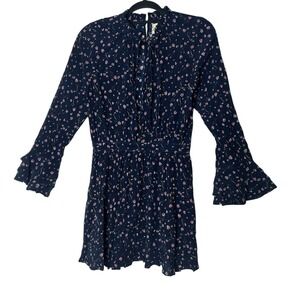 Cleobella Dress Women's‎ Small Long Sleeve Bohemian Boho Mini Ruffle Designer